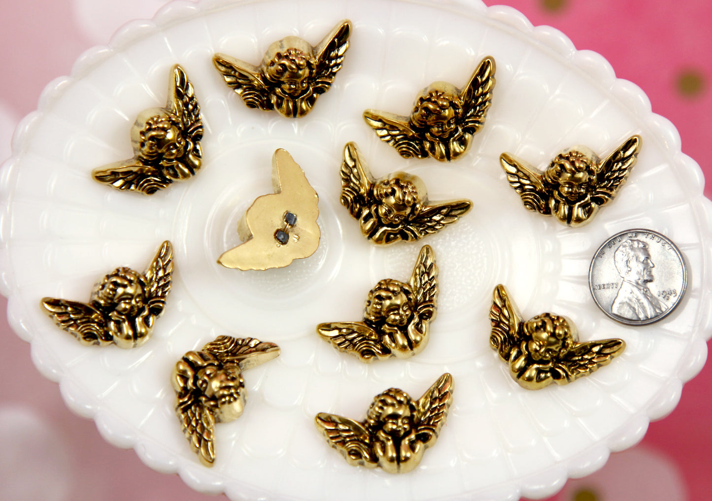 Flower Flat Backs - 24 pieces - 18mm Little Colorful Flower Resin Flatbacks or Cabochons