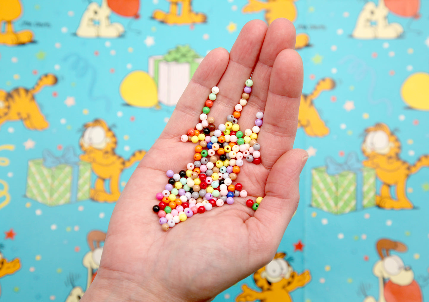 Tiny Beads - 4mm Classic Bright Solid Colors Acrylic Spacer Beads: Super Tiny Beads (1000 pieces)