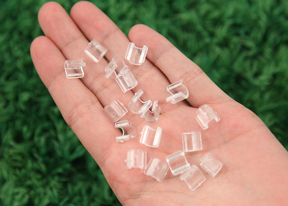 10mm Hair Tie Maker - Clear Plastic Base for Making Your Own Cute Hair Bands - 40 pc set