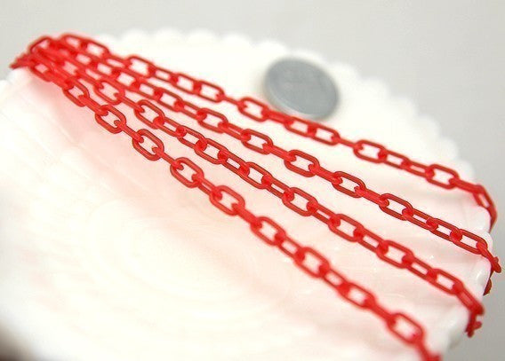 Plastic Chain - 7mm Delicate Plastic Chain - 55 inches or 140 cm - 2 pieces