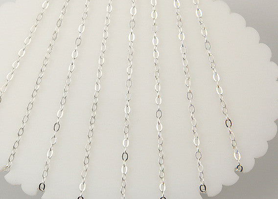 4mm Tiny n' Perfect Silver Tone Brass Chain - 10 feet / 3 meters