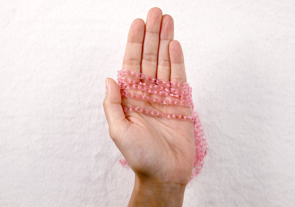 Transparent Pink Plastic Chain - 8mm Perfect Acrylic or Plastic Chain ...