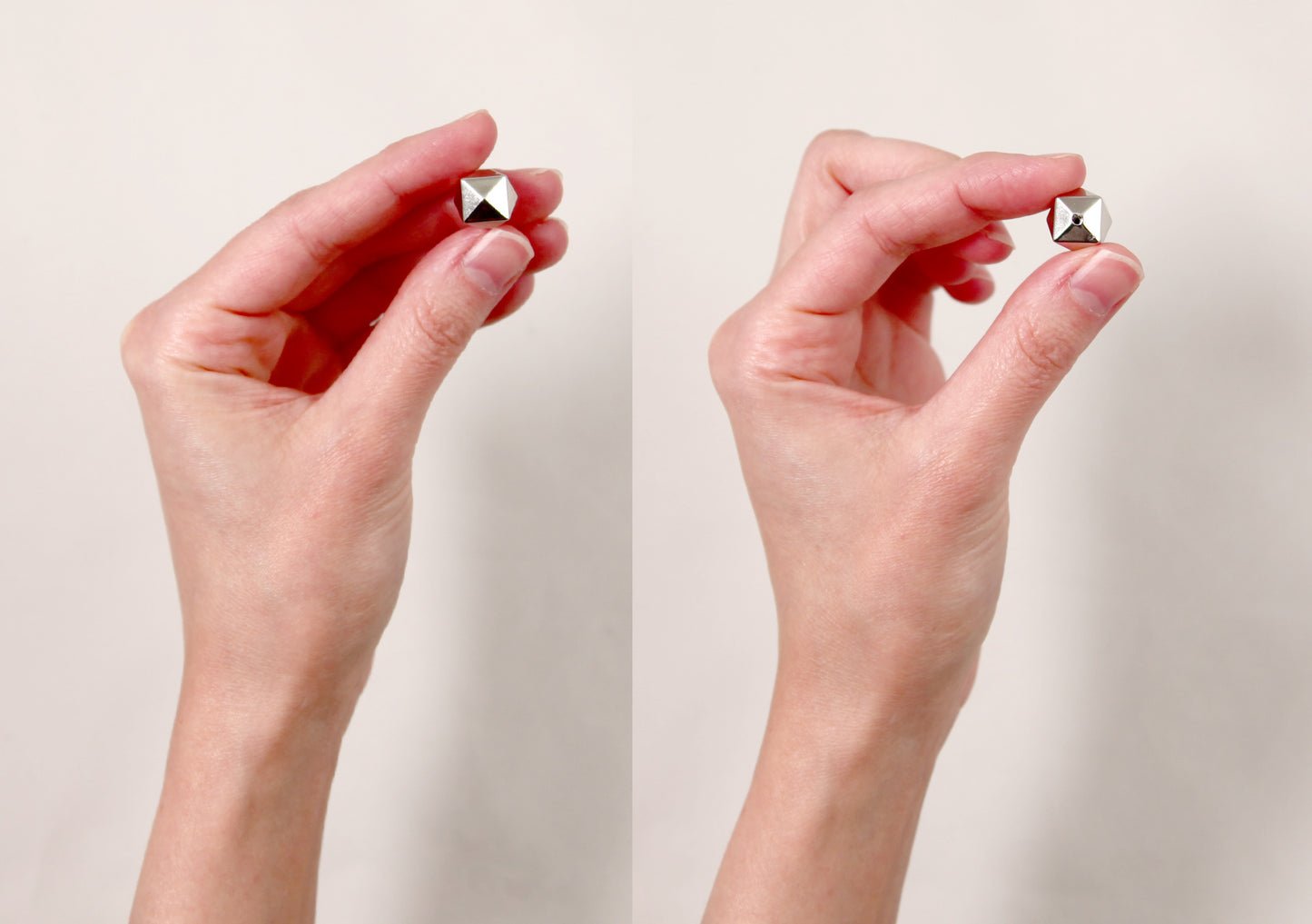 Spike Beads - 25 pc set - 17mm Spiky Stud Bead - Electroplated Silver - Drilled with Holes to Easily make Jewelry