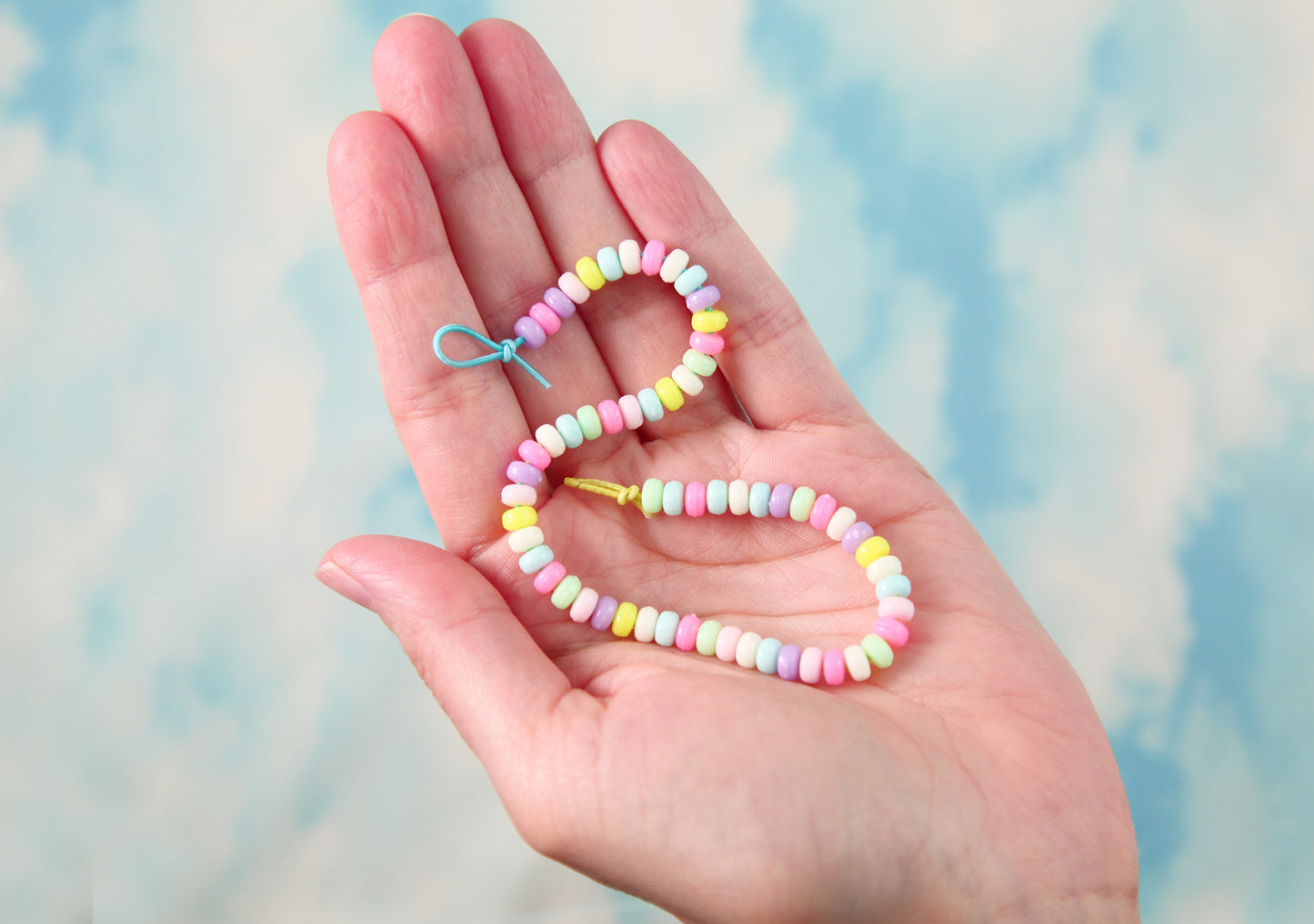 Candy Necklace Beads - 5mm Tiny Candy Color Rondelle Pastel Disc Shaped Faux Candies Acrylic or Plastic Beads - 500 pc set
