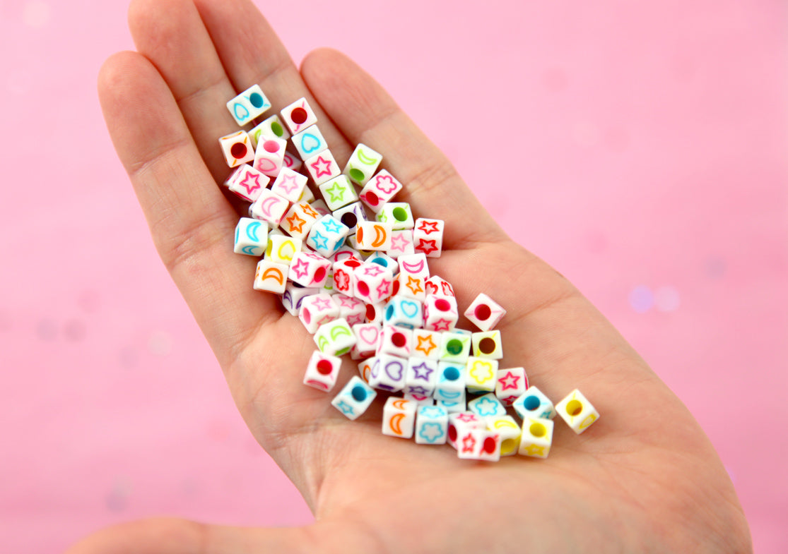 Pink Letter Beads Hearts, Alphabet Beads for Bracelets, Alphabet