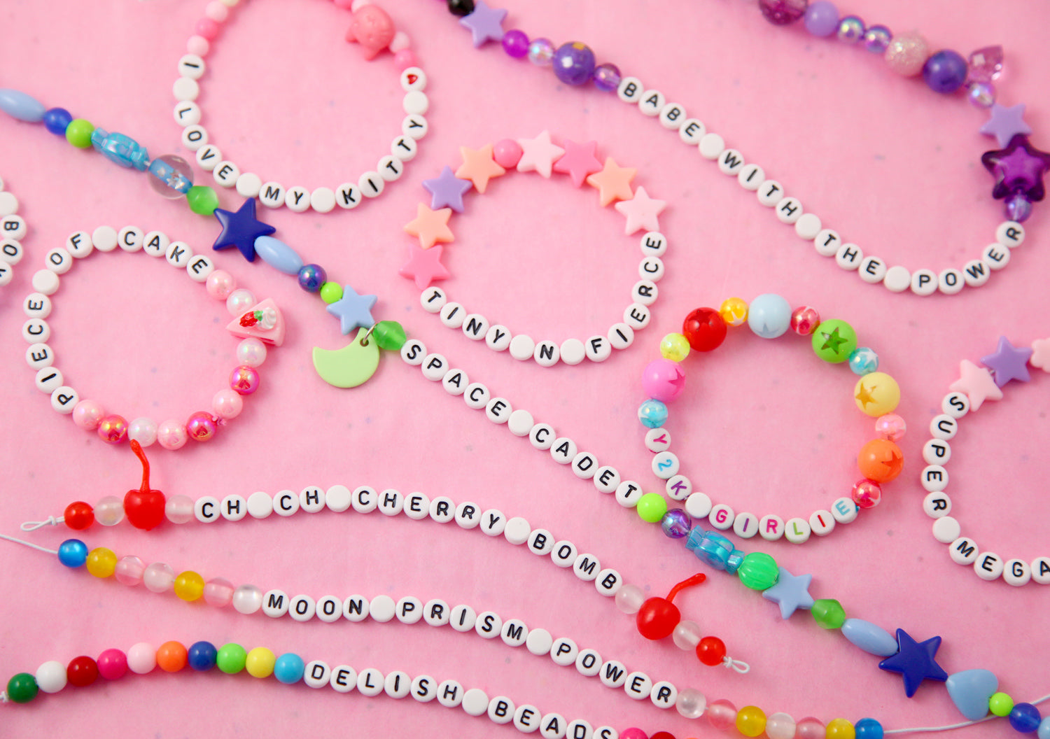 7mm acrylic alphabet beads, Rose pink gold, letter beads, word beads,  jewelry beads bracelet beads stretchy bracelets beads for kids