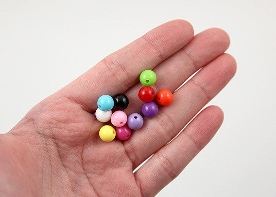 8mm Gumball Bubblegum Resin Beads – 150 pc set – Delish Beads