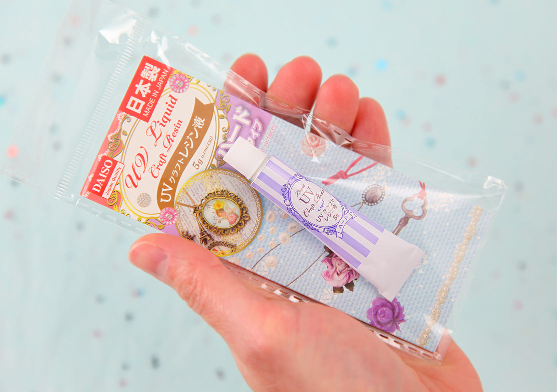 UV Resin - Liquid Craft Resin, Hard Type - for Doming, Bezels, Sealing Glitter, etc. - 5g (mini size) - 1 pc - Made in Japan by Daiso
