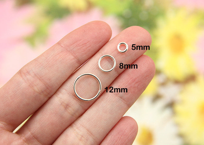 8mm Silver Tone Jump Rings 18 Gauge Stainless Steel - 100pcs – Small  Devotions