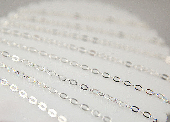 4mm Tiny n' Perfect Silver Tone Brass Chain - 10 feet / 3 meters